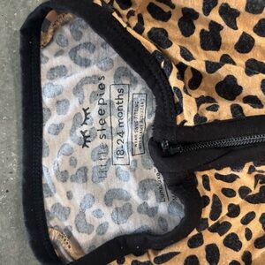 Little Sleepies Cheetah Print Infant Romper